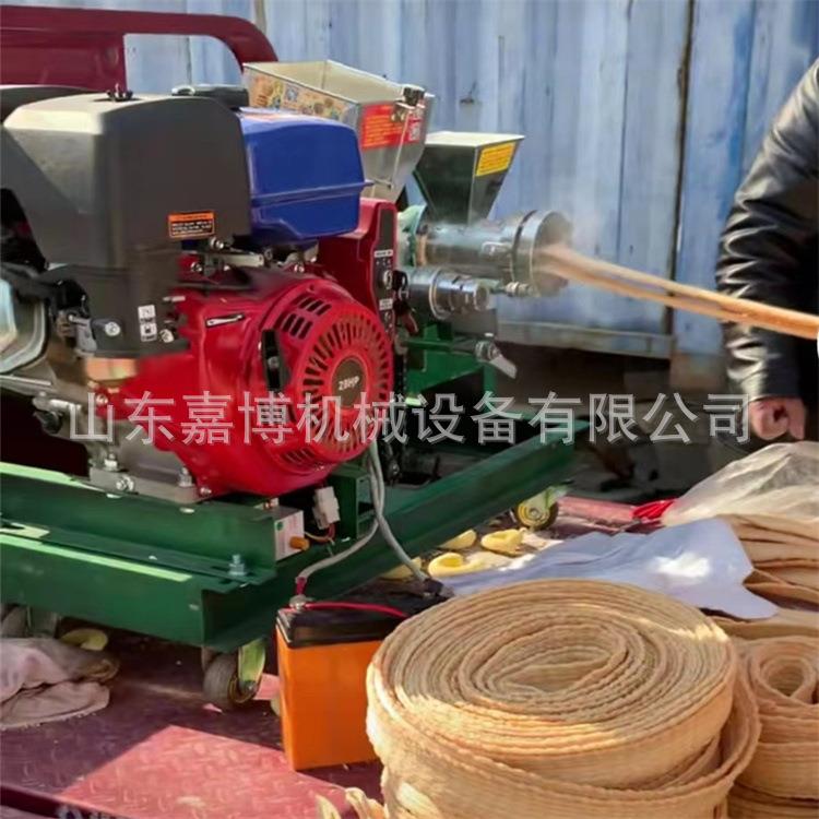 后备箱车载自动切断玉米空心棒机 电启动五谷杂粮膨化机一个操作