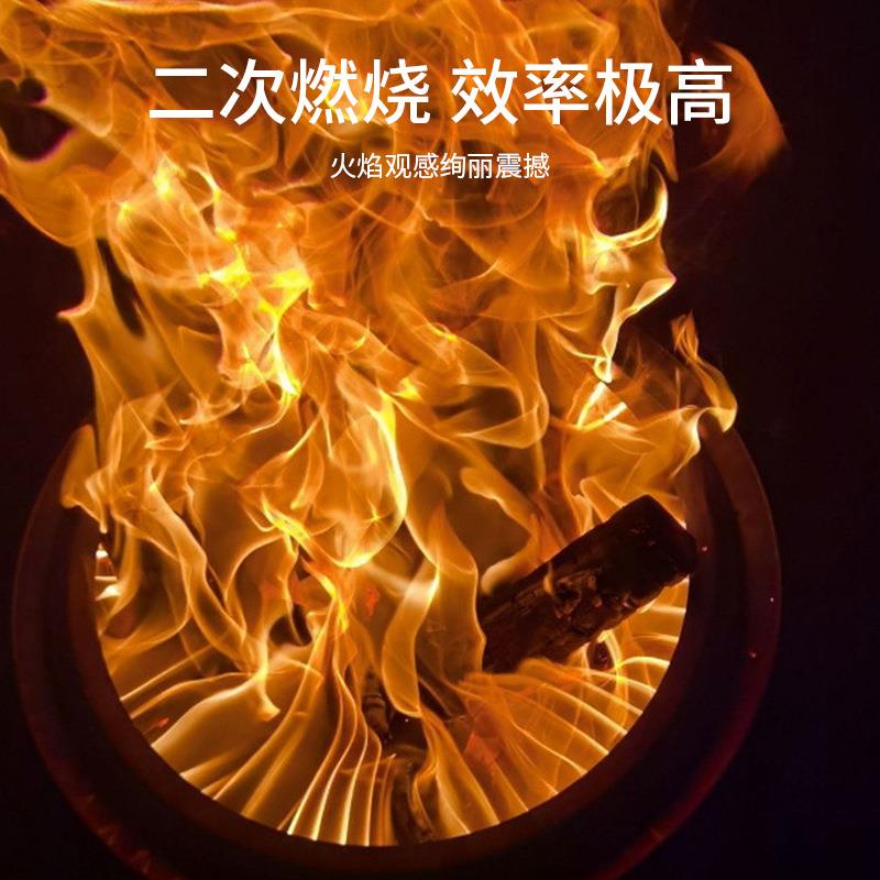 户外Stove家用柴火炉火盆露营篝火野营炉campingfire焚火台不锈钢