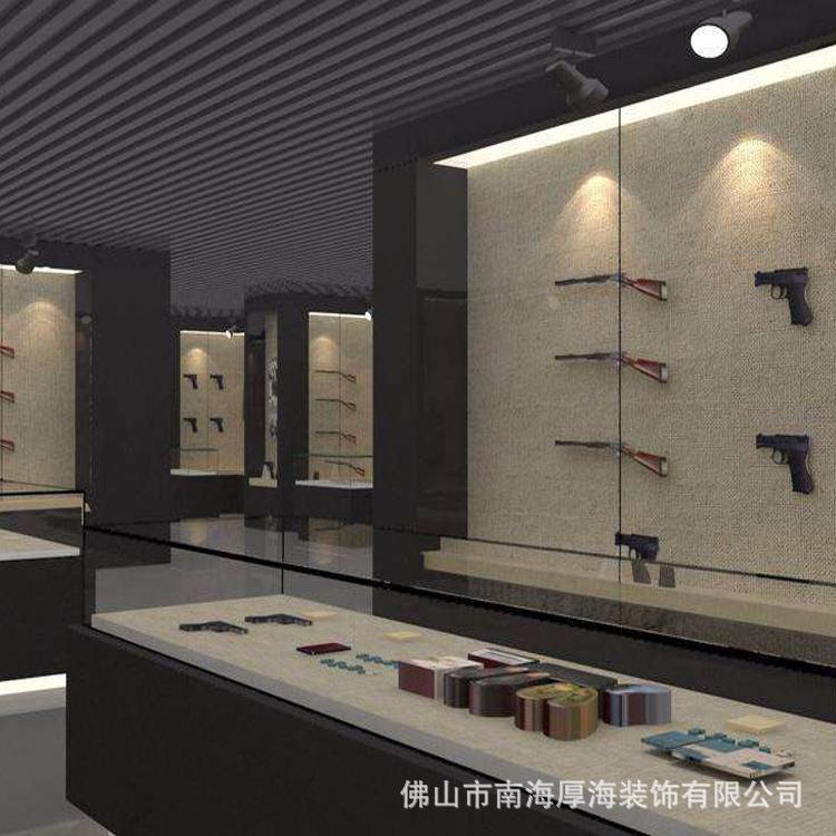 厂家制作博物馆展示柜矮柜抗日战争纪念馆展览柜展品玻璃展柜发光
