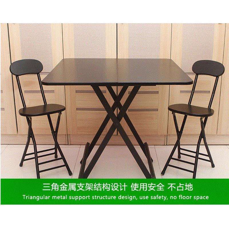 可折叠四方桌子正方形吃饭家用方桌80x80小餐桌2人饭桌70cm摆摊4