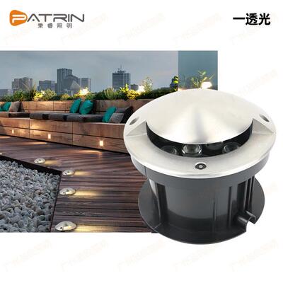 LED不锈钢侧透光地埋灯户外防水侧发光埋地灯侧出光嵌入式龟背灯