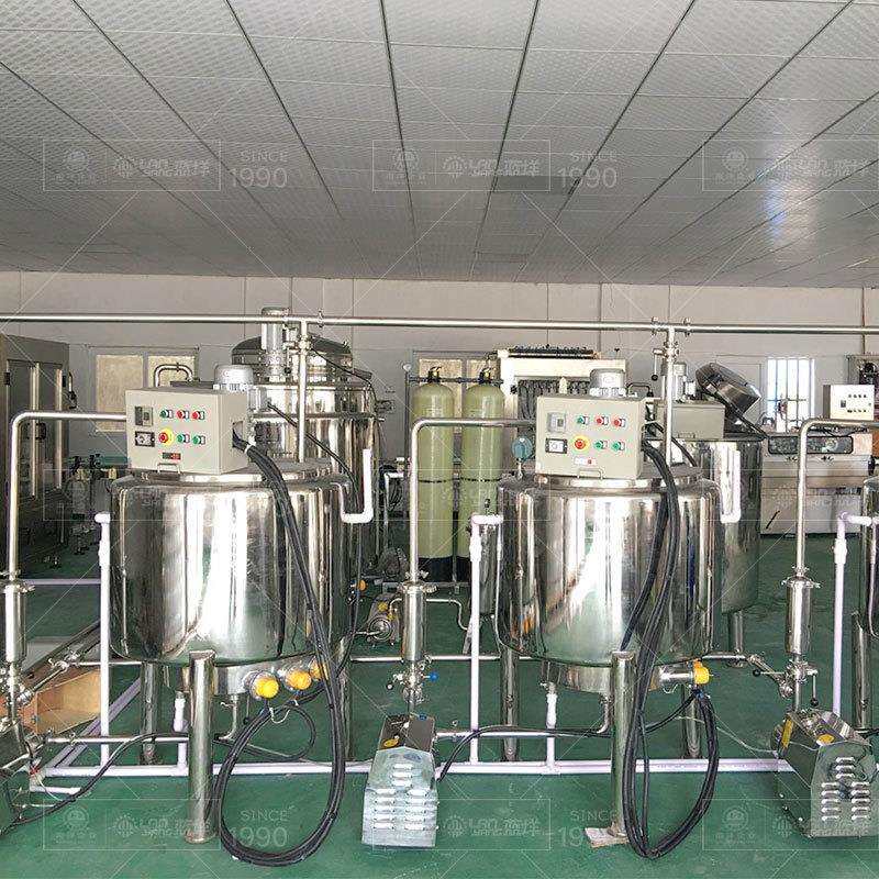 全自动奶茶混合搅拌生产设备 咖啡奶茶灌装生产线 奶茶加工设备