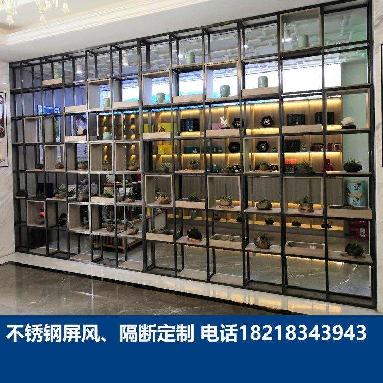 ding制别墅不锈钢玄关酒店套房隔断五金屏风304立式公共区域隔断