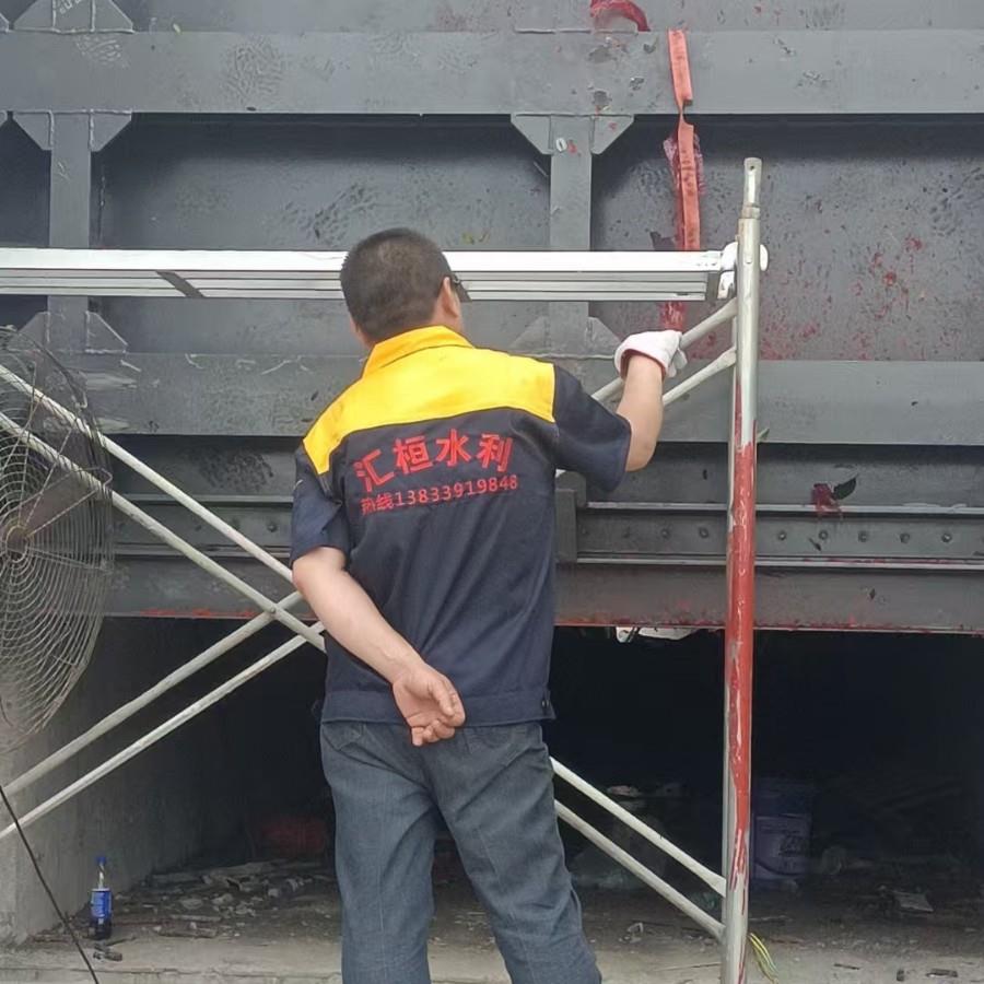液压钢坝 升降翻板闸门 油压拦水景观钢坝 大型全自动系统合页坝