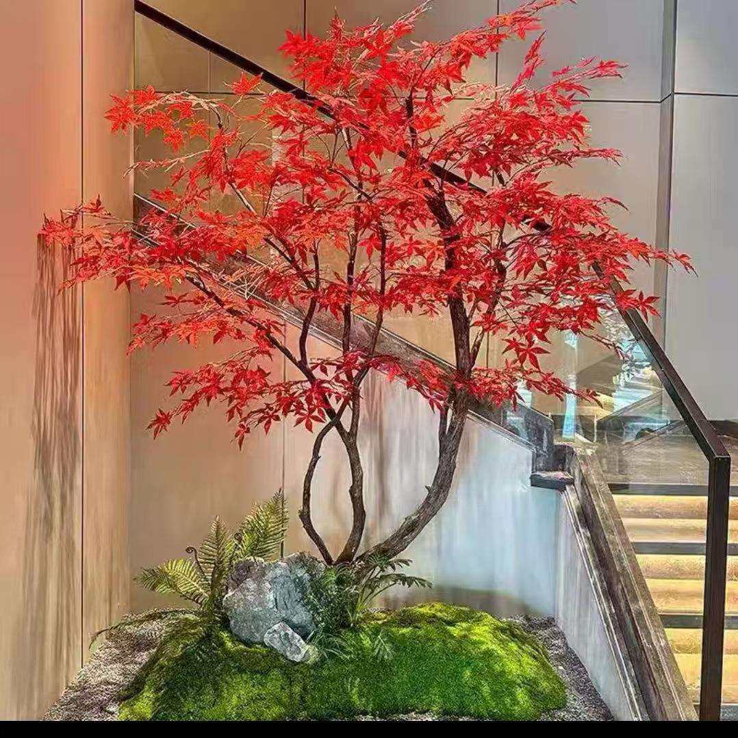 仿真红枫树造型树大型装饰枫叶造景橱窗落地禅意室内外假树鸡爪槭