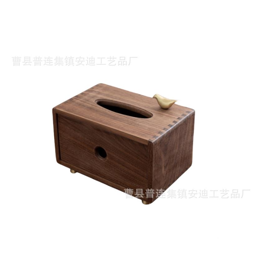 新款现货木纸巾盒客厅抽纸盒家用餐巾纸盒收纳盒实木纸抽盒家居