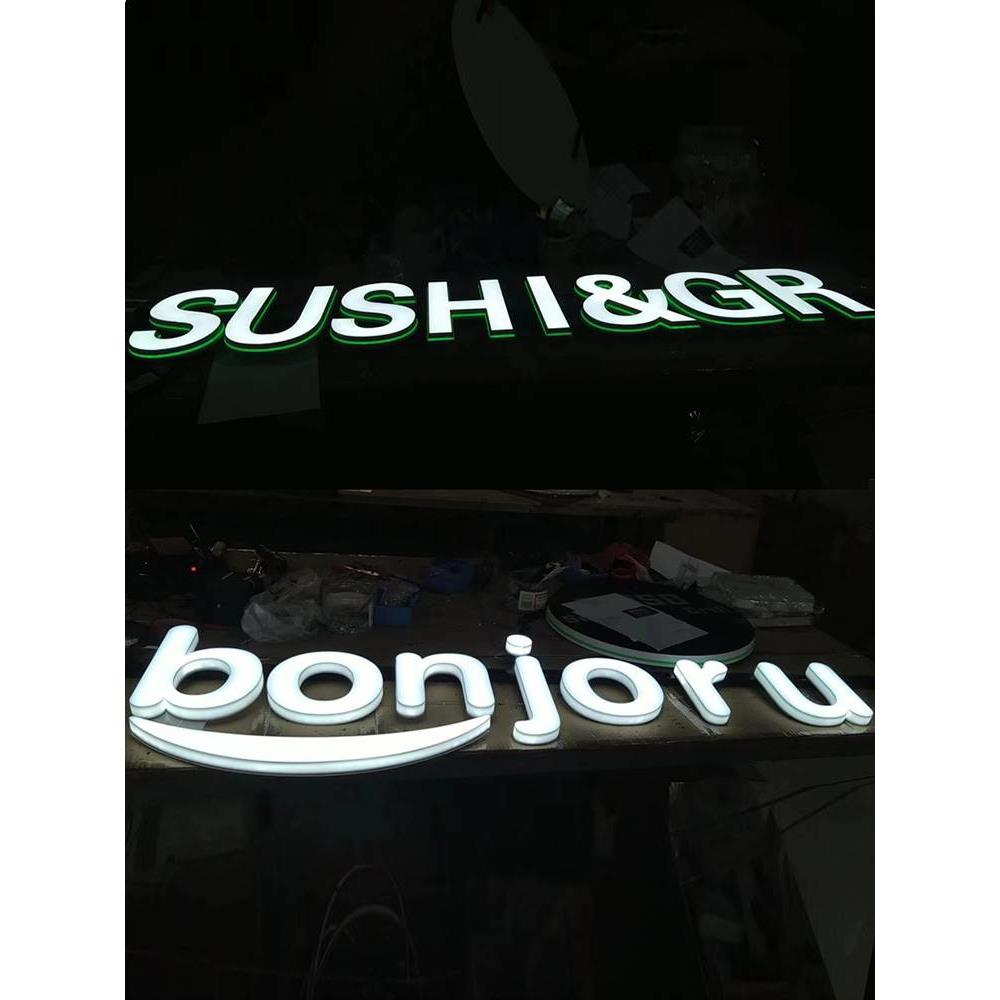 磁吸轨道发光字配件商用发光商场招牌标识吊牌3D打印商店挂牌迷你