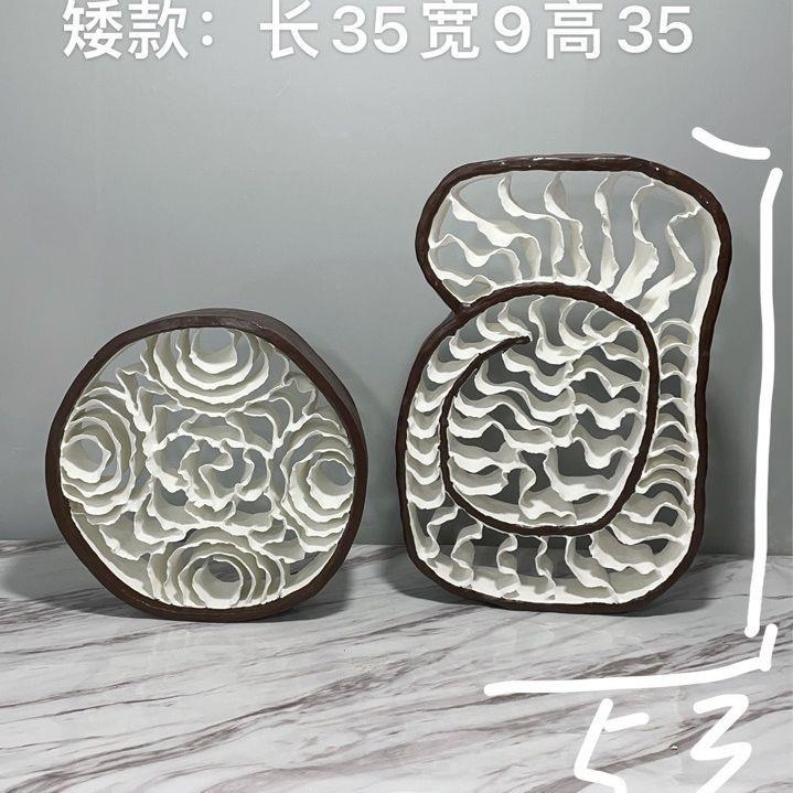 欧式雕花装饰陶瓷贴花全手工打造圆形门心花青花瓷圆盘摆件创意
