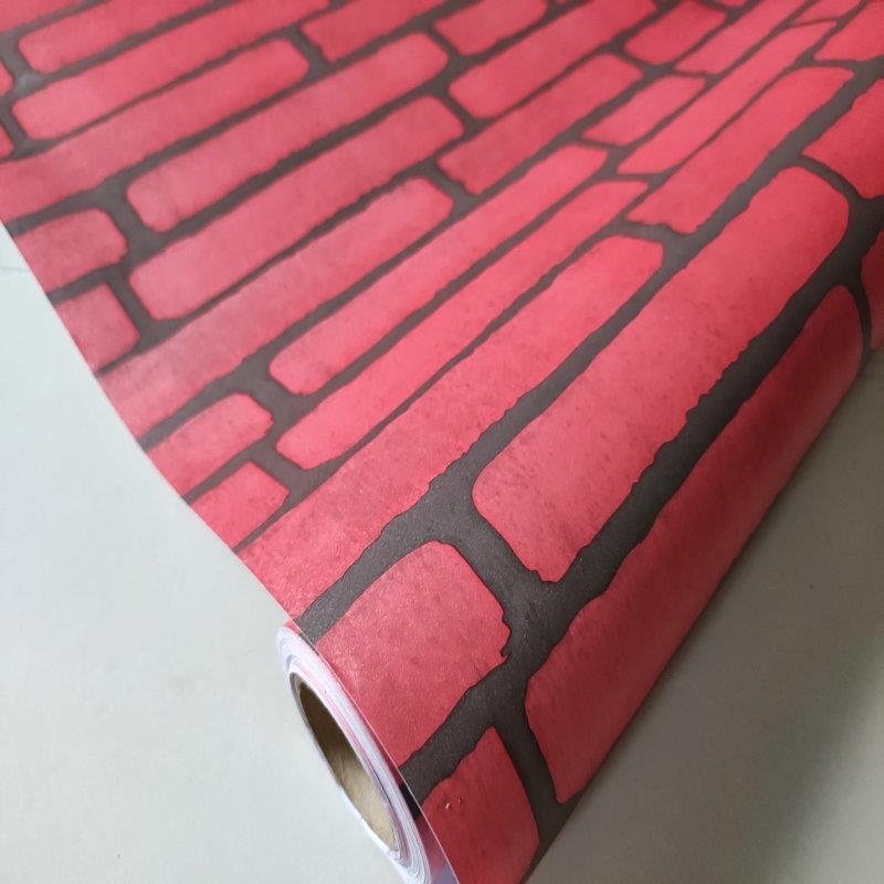 复古自粘墙贴仿古防潮房间壁纸立体墙壁防油pvc墙纸防水简约