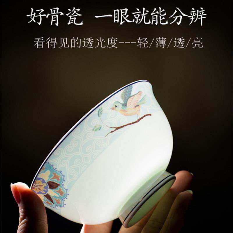 景德镇高档骨瓷餐具套装60头欧式简约陶瓷碗盘碗碟套装家用