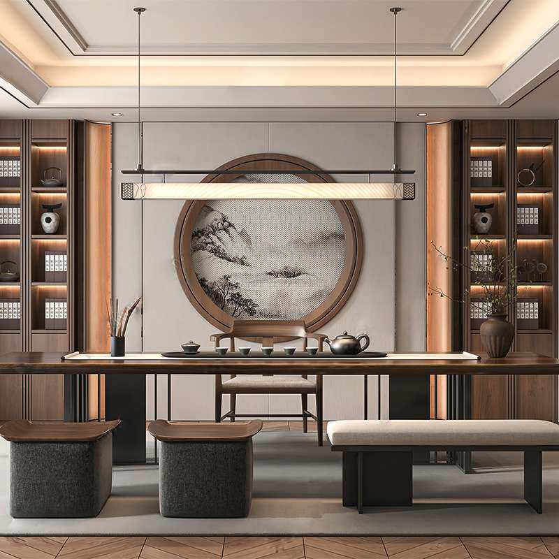 2025实木餐椅子广岛椅餐厅会议洽谈家用靠背椅咖啡店餐厅扶手椅书