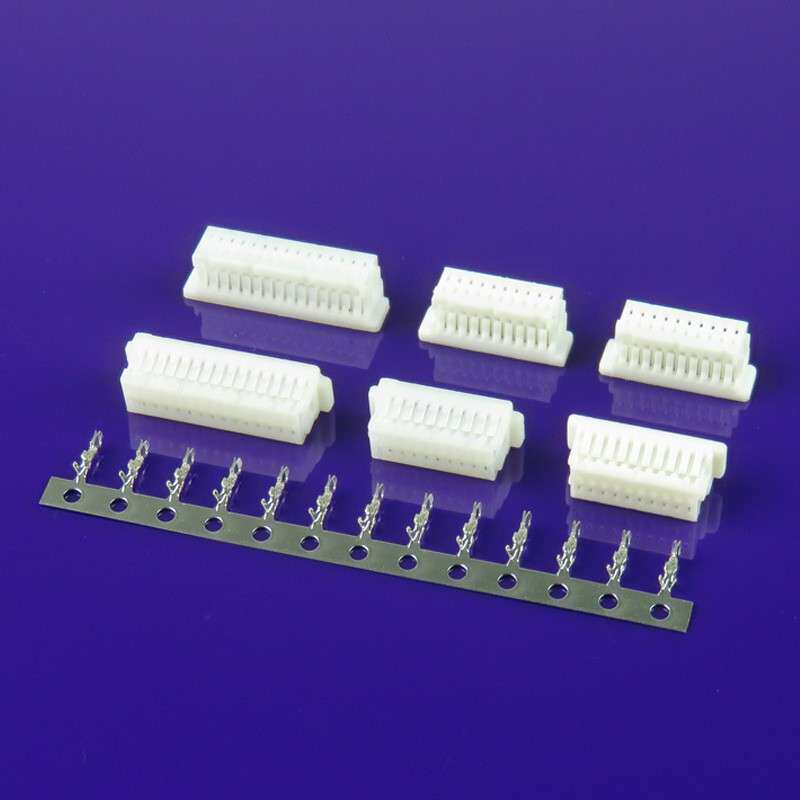 SHD1.0mm插头接插件 胶壳 端子SH1.0双排连接器 2*5P-2*6P-2*8P整
