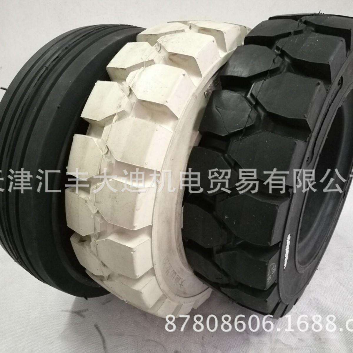 电瓶叉车轮胎拖车实心轮胎320-8/400-8/500-8/18x7-8等配套轮胎