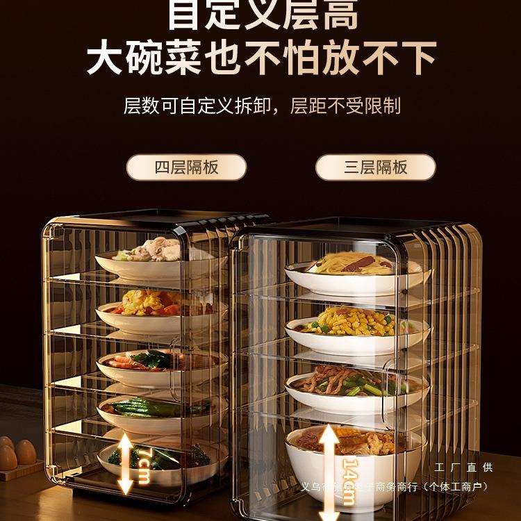 冰箱剩菜剩饭收纳厨房保温收纳盒家用多层放冷菜隔夜菜整理收纳盒