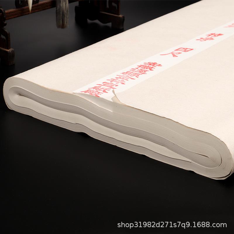四尺古法贡品宣生宣书法绘画国画山水专用特净皮宣纸厂家墨韵