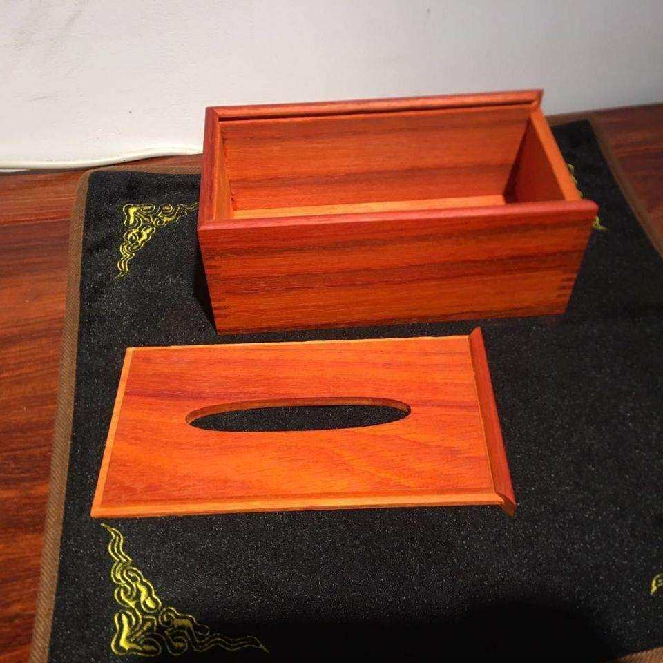 纸巾盒 红花梨纸巾盒中式客厅抽纸盒简约家用纸盒木质餐巾纸盒
