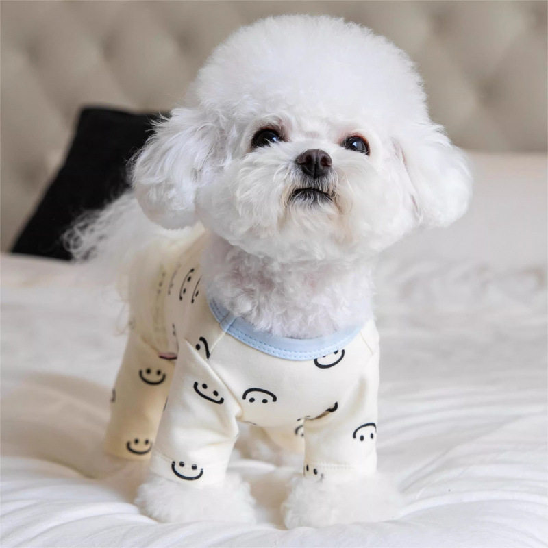 狗狗家居服衣服秋冬款宠物小型犬护肚子睡衣防着凉幼犬四脚装衣服