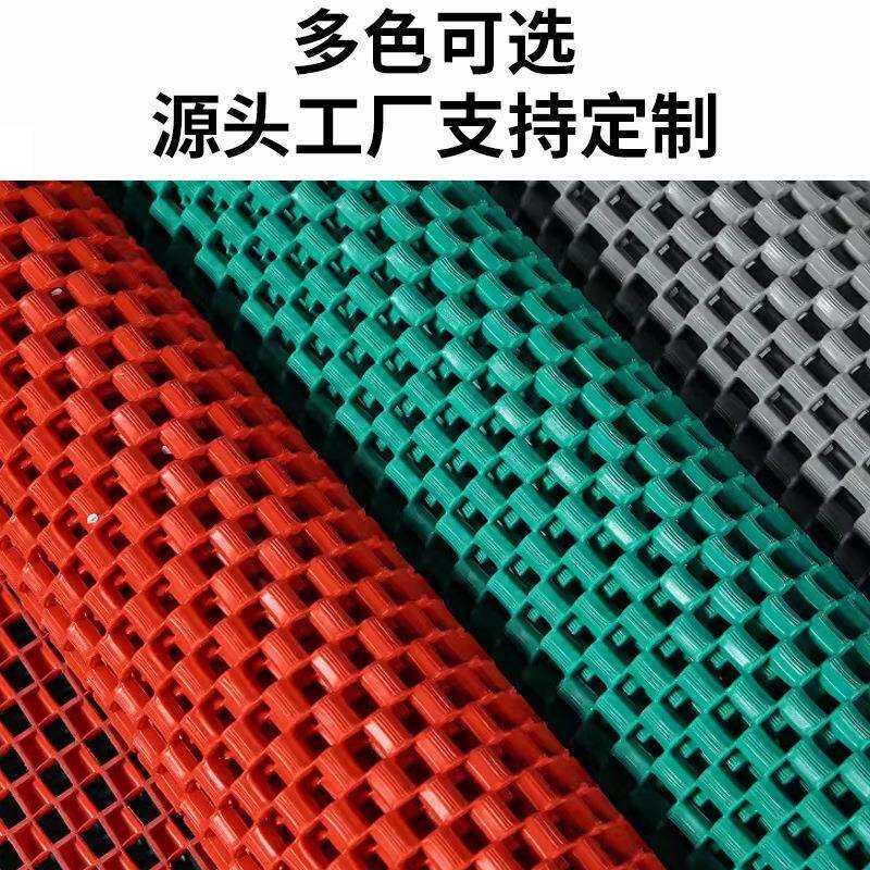 浴室防滑垫PVC加厚链条镂空防滑垫卫生间厨房防油防水入户进门垫