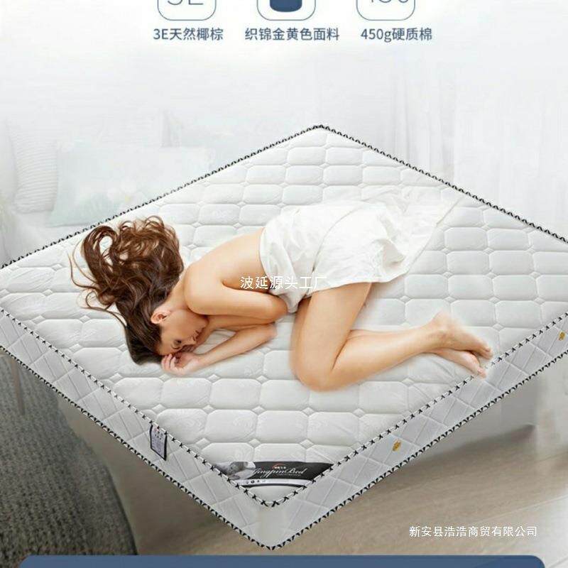 弹簧床垫厚米经济型双人偏硬床软硬两用椰棕垫席梦思