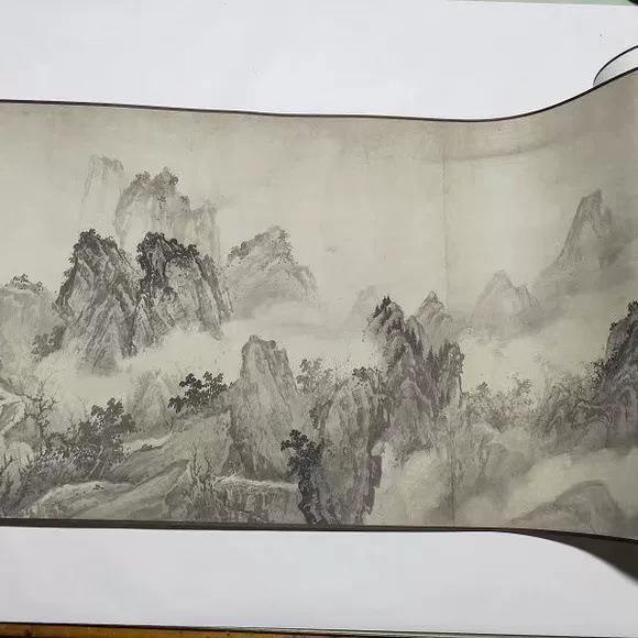 赵芾江山万里图卷复古书法国画水墨山水画高清宣纸微喷临摹复制品