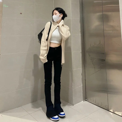 175高个子加长马蹄牛仔裤