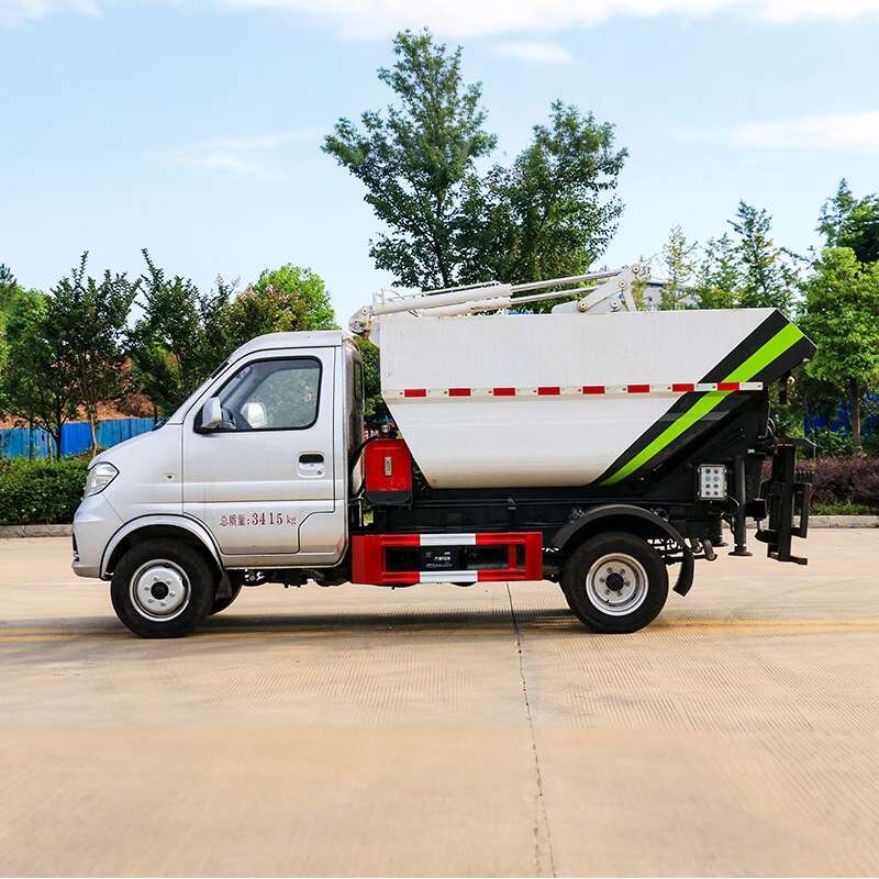 东风后装无泄漏垃圾车价格 蓝牌垃圾车 小型移动桶装垃圾车厂家