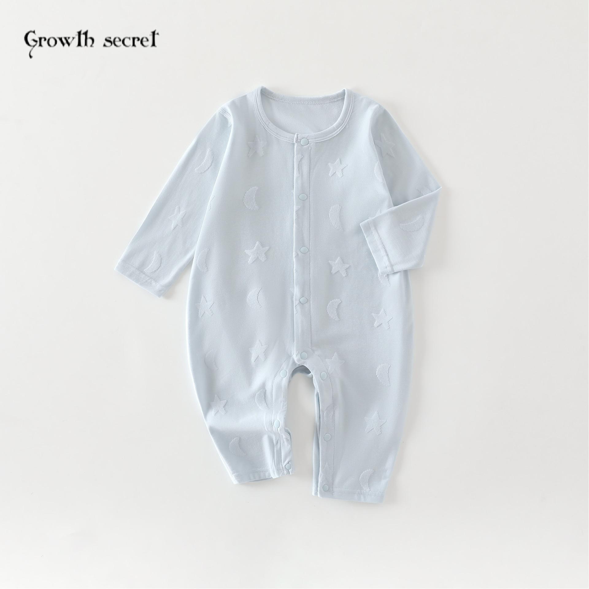 婴儿衣服夏季薄款新生儿连体衣男女宝宝爬服哈衣透气长袖睡衣夏日