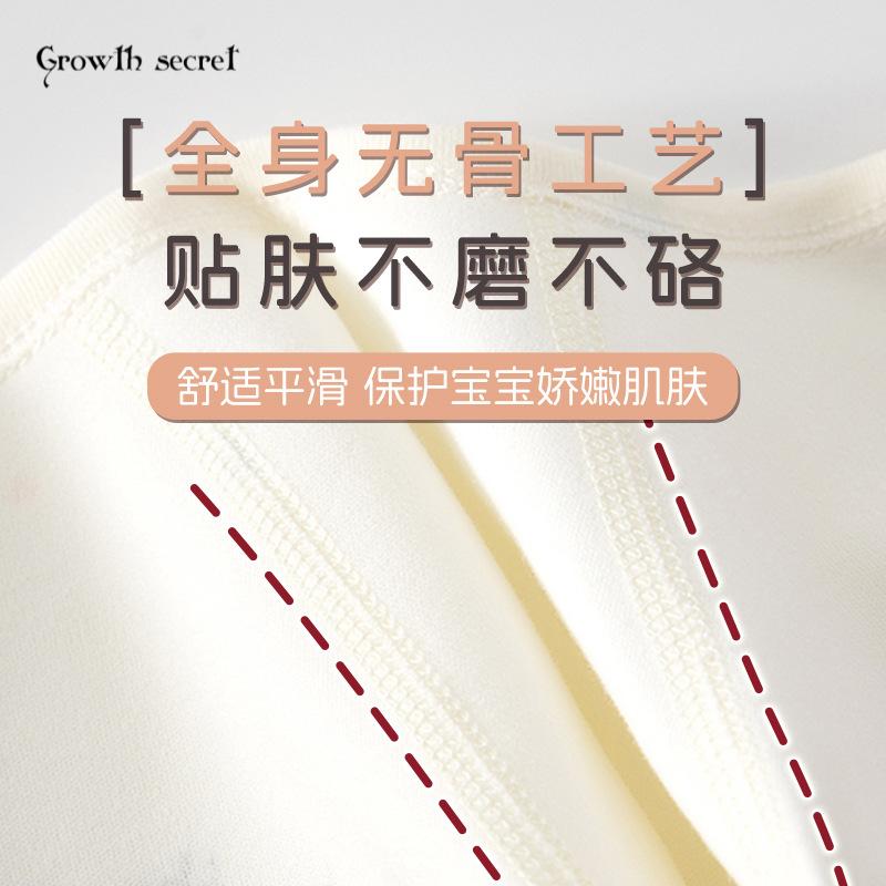 婴儿衣服纯棉无骨宝宝长袖家居服两件套男童女童秋衣秋裤分体套装