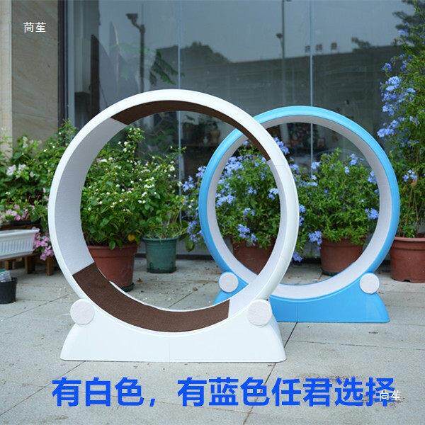猫咪跑步机滚轮跑轮塑料宠物猫狗运动健身防夹防卡脚