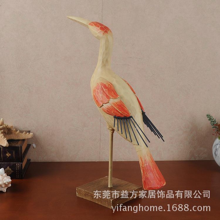 欧美田园风格 套二小鸟摆件树脂工艺品 客厅卧室摆饰 酒店装饰品