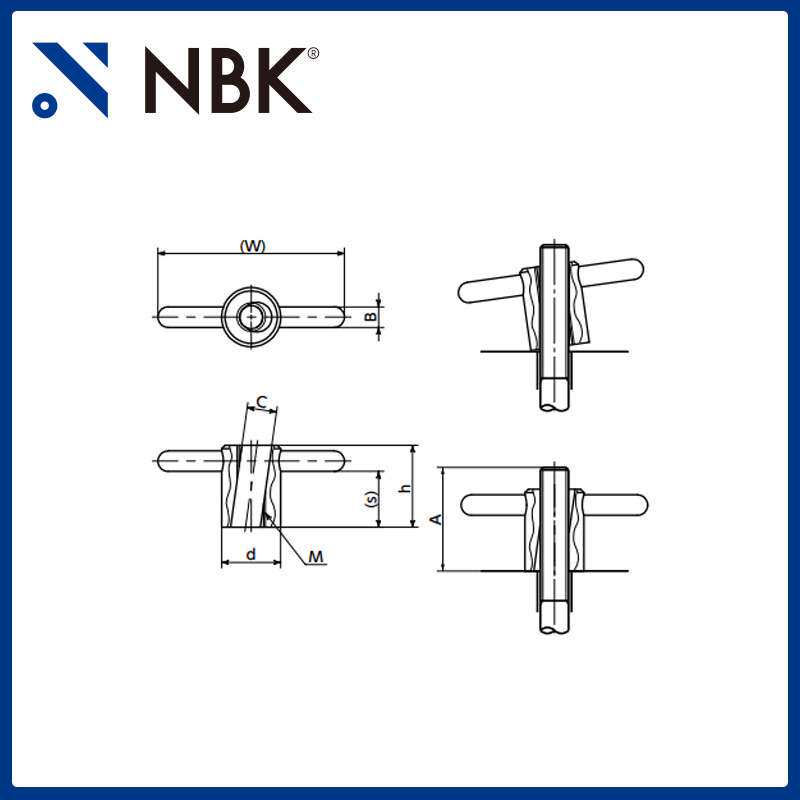 NBK LQNN快速紧固 快速夹紧螺母手柄 机床机械零配件 厂家直供