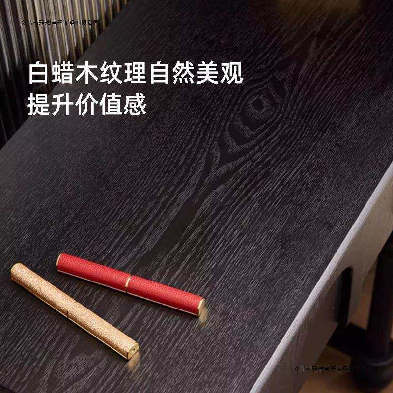 莎美诗法式梳妆台小型黑色实木复古化妆台卧室超窄迷你中古化妆桌