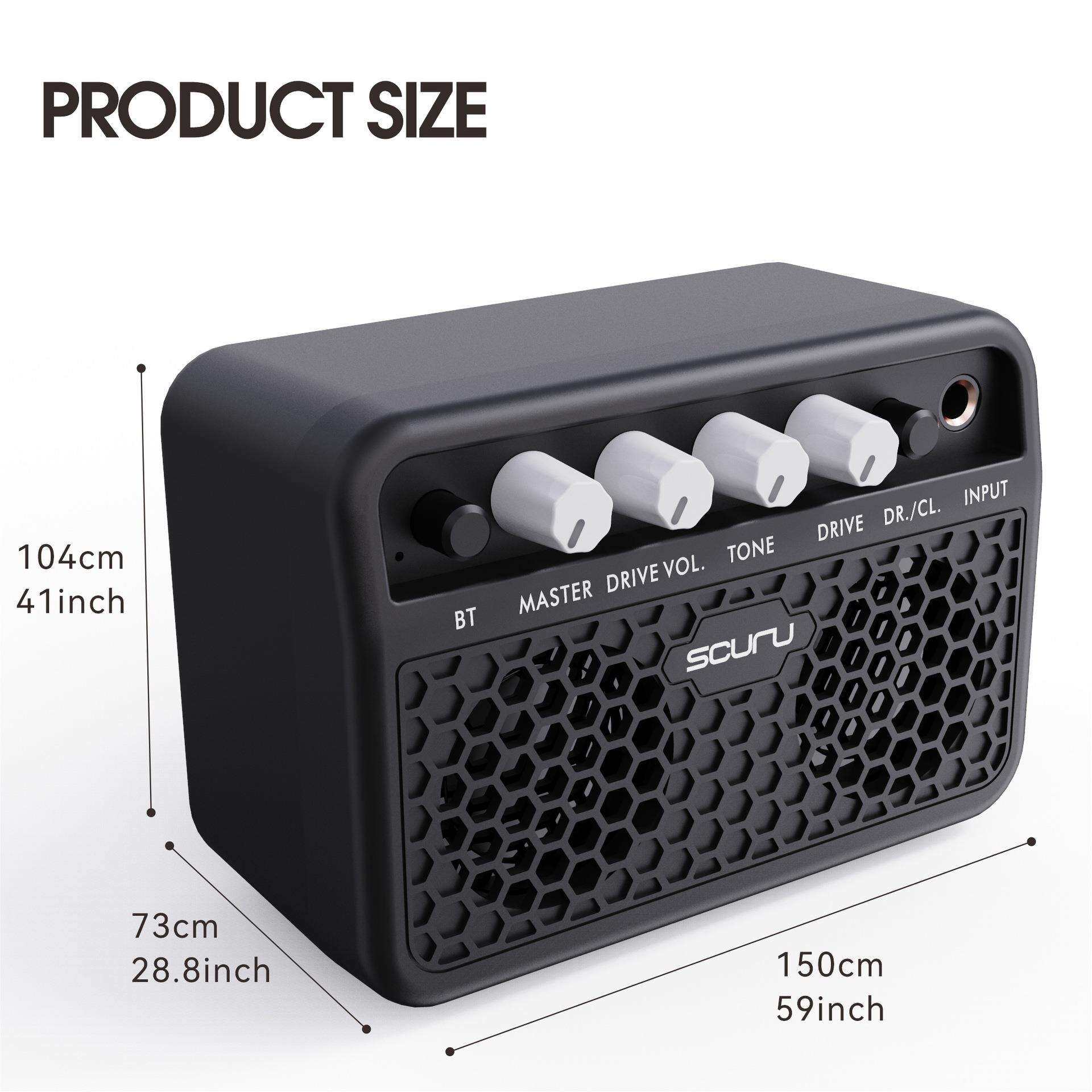 Scuru S3 10W迷你吉他练习音箱音箱