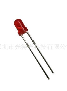 LED发光二极管 F3*4.1高圆头无边红发红色 led灯珠 3MM*4.1
