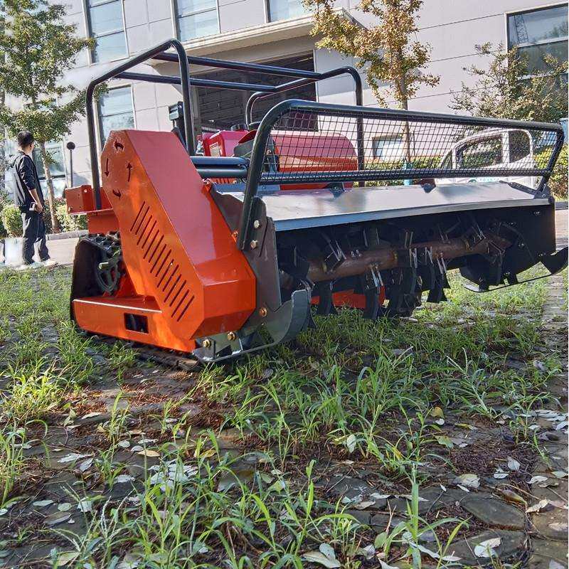 出口欧洲遥控柴油割草机 山地果园开荒除草机 小型履带智能碎草机