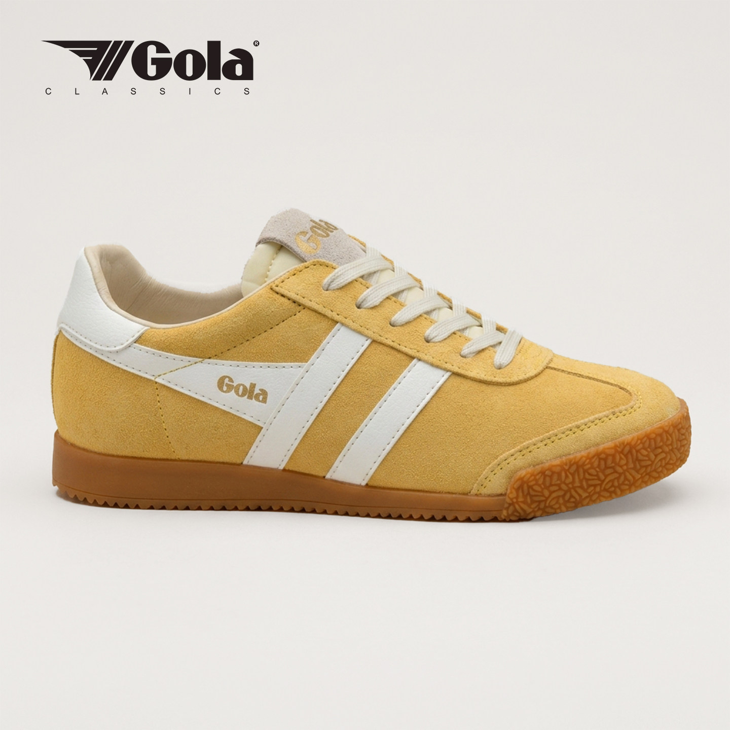 花粉黄 Gola 2026夏日新款经典复古德训鞋女薄底鞋橡胶底休闲鞋