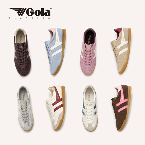 GolaTorpedo复古薄底德训鞋女
