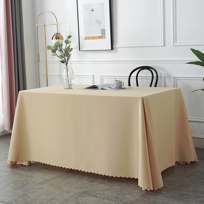 香槟色桌布酒店商务会议展会定制