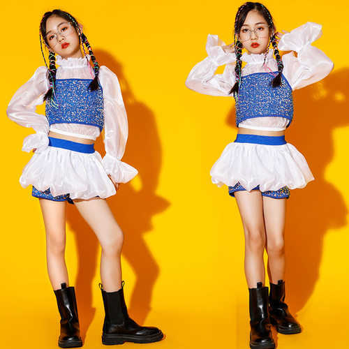 2026新款女童走秀时尚炫酷套装模特儿童t台演出服潮装服装少儿爵