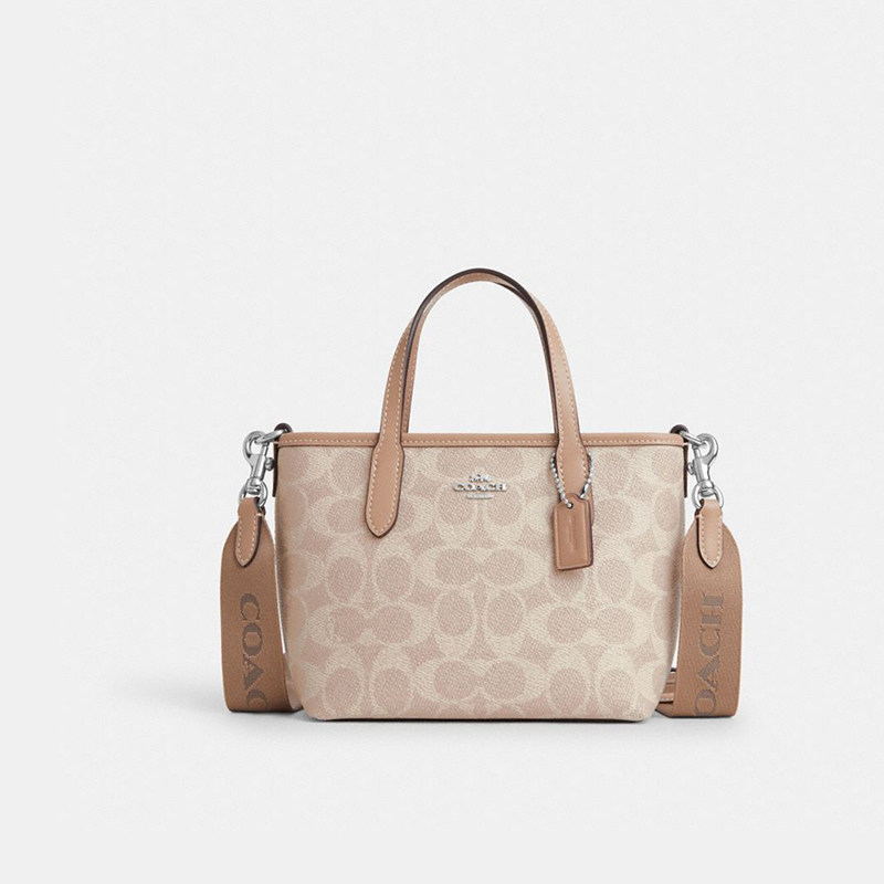 COACH/蔻驰托特包单肩手提女士挎包官方正品新款女包老花腋下通勤