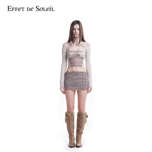 Effet de Soleil*2000 ARCHIVES联名低腰包臀短裙女装新品26夏