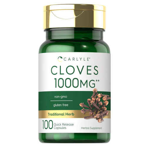 美国直邮Carlyle Cloves丁香补充胶囊1000毫克*100粒