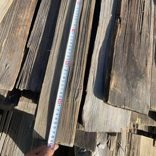 风化木瓦片复古旧木材木板民宿门头装饰旧木板木材屋檐装饰老木头