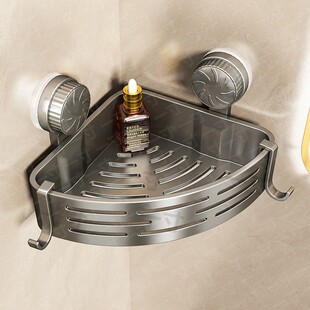 吸盘三角篮置物架浴室厕所壁挂收纳架卫生间洗漱台转角免打孔整理