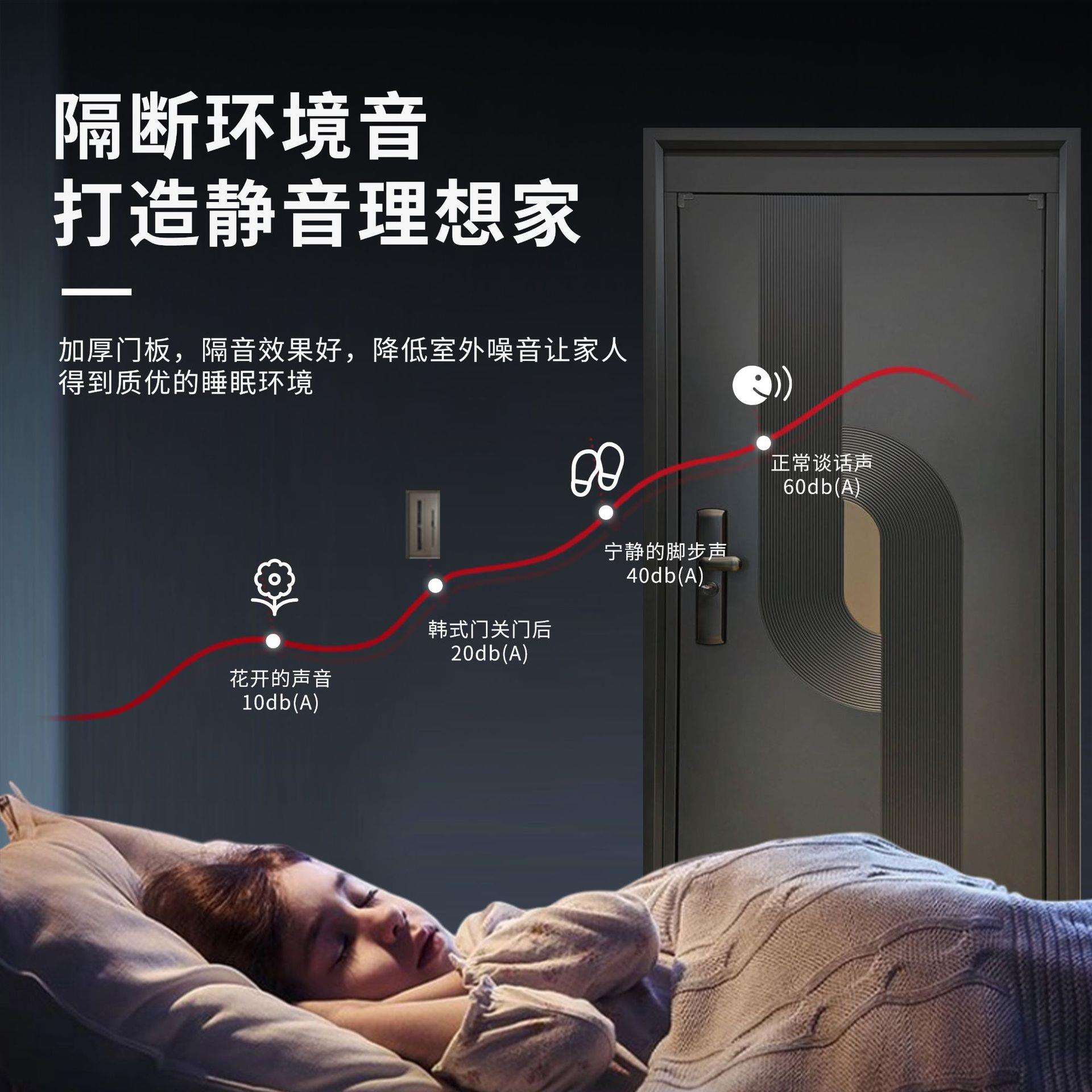 不锈钢韩式门现代简约进户门别墅防盗进户门轻奢不锈钢入户门