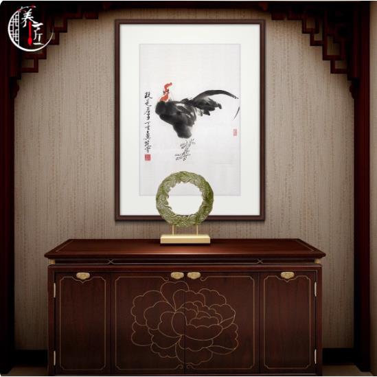 十二生肖装饰画鼠牛虎兔龙蛇马羊猴鸡狗猪国画书房墙壁画客厅挂画