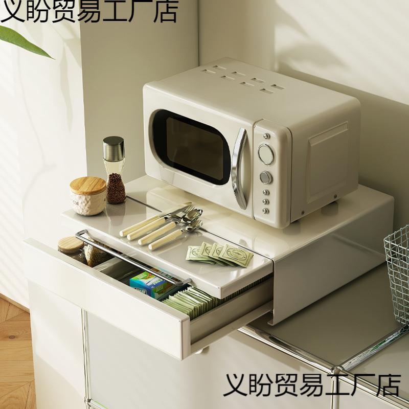 厨房微波炉架置物架多功能多层架子烤箱收纳架家用台面电饭锅支架