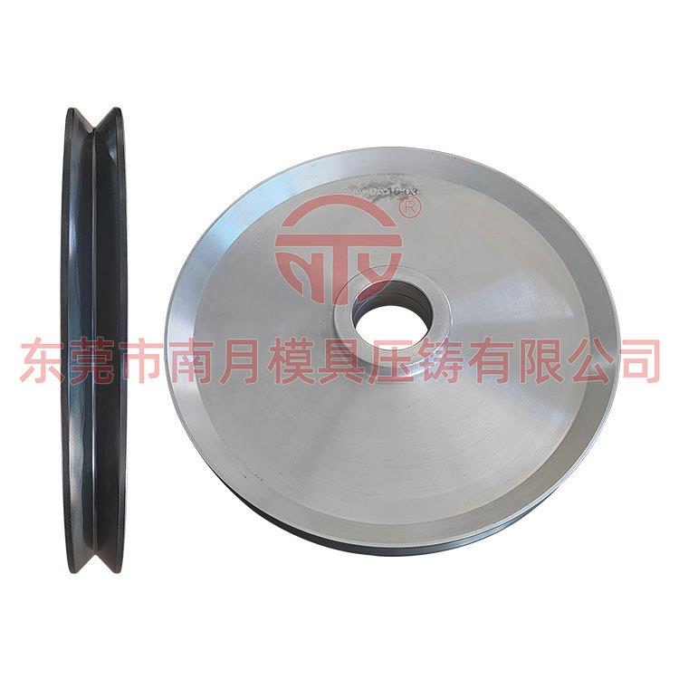 厂家供应高精密高耐磨机械过线导轮 铝合金Φ345×40圆槽R2导轮