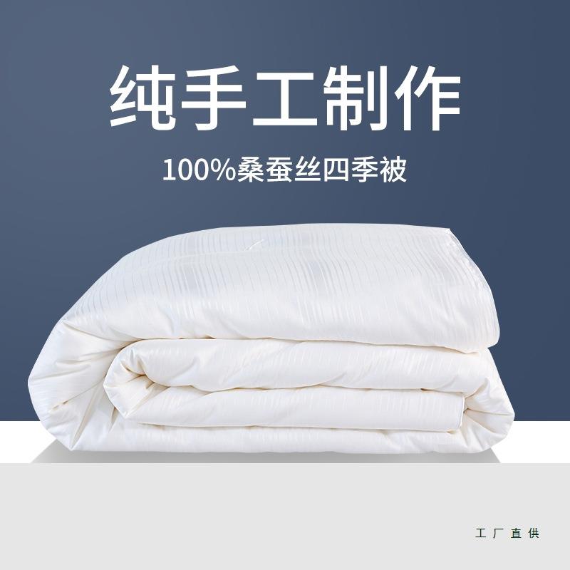 桐乡纯手工蚕丝被双宫桑蚕丝被芯单人双人被蝉丝被春秋被冬被