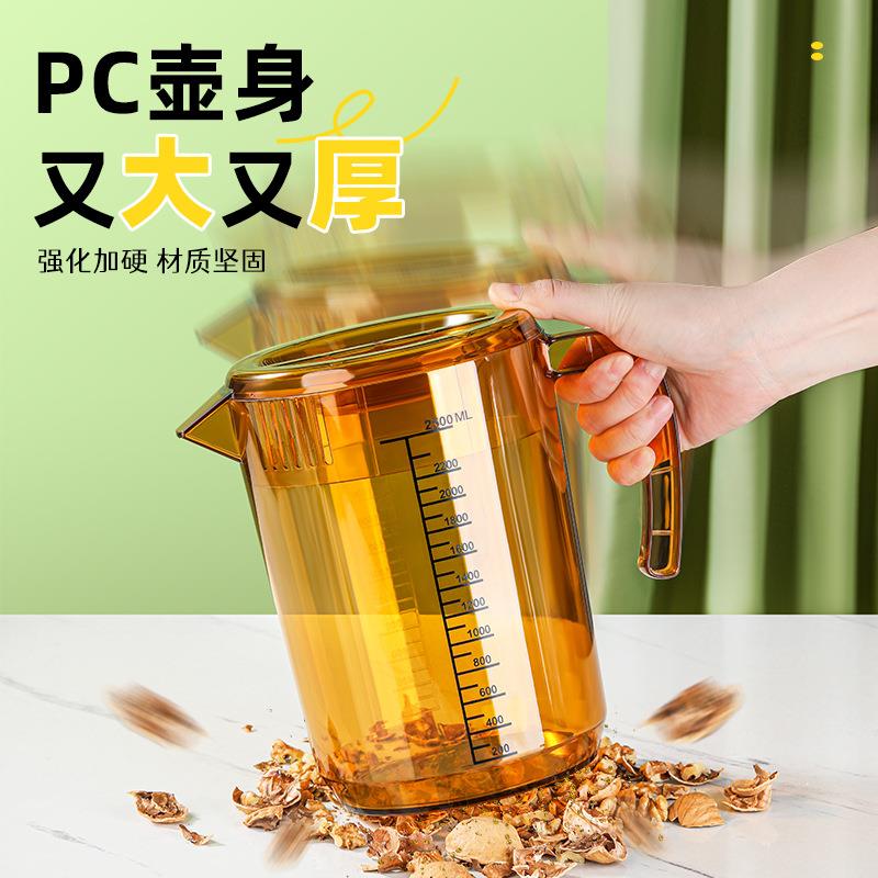整箱塑料冷水壶耐高温凉水壶凉白开水壶饮料桶大容量茶壶商用